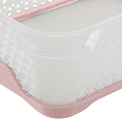 Розова перла Jonas A6 нехлъзгаща се кошница за съхранение - 