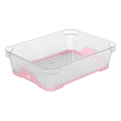 Pink pearl Jonas A5 non-slip storage basket