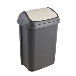 10-litre graphite Swantje dustbin with a rotating lid