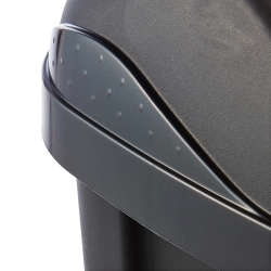 10-litre graphite Swantje dustbin with a rotating lid
