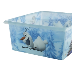 Priehľadná modrá 10-litrová skladovacia skrinka Filip "Frozen" - 