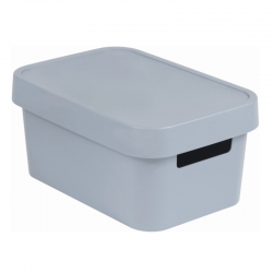 Light grey 4.5-litre Infinity container with a lid