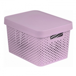 Розовая сетка 17-литровый контейнер Infinity с крышкой - 