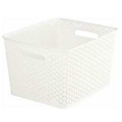 Creamy-white 18-litre My Style basket