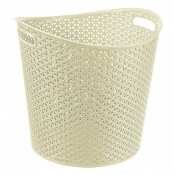 30-litre cream-coloured "My Style" round basket