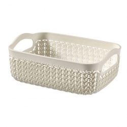 Creamy-white 1.3-litre Knit A6 tray