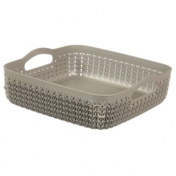 Brown-grey square 2.8-litre Knit tray
