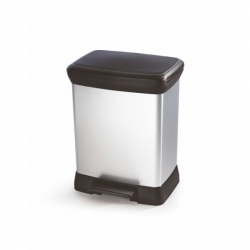 30-litre metallized dustbin