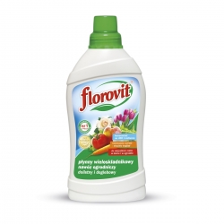 Monikomponenttinen puutarhalannoite lehtien ja maaperän levittämiseen - Florovit® - 1 litra - 