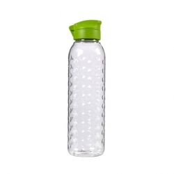 Wasserflasche, Kolben "Dots" - 0,75 Liter - grün - 