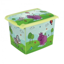 Варово зелена 20,5-литрова кутия за съхранение Filip 'Hippo' - 