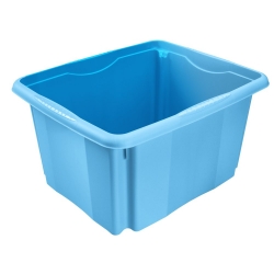 Caja de almacenamiento "Emil" - 24 litros - azul - 