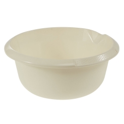 Round bowl with a spout - ø 24 cm - light beige
