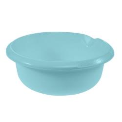 Rund skål med pip - ø 28 cm - vattenblå - 