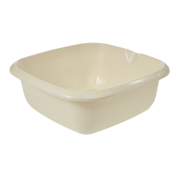 Square bowl with a spout - 34 x 34 cm - light beige