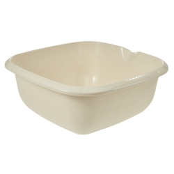 Square bowl with a spout - 38 x 38 cm - light beige