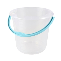 Bucket with a pour spout - Mika - 10 l - transparent