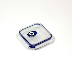 Toidukarp, toiduainete hoiukonteiner - Kõik 4 Värsked - 0,7 liitrit - läbipaistev sinine - 