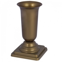 Veľká vysoká váza „Dama“ - zlatá - 