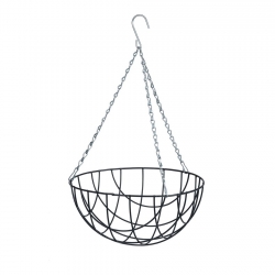 Wire flower hanging basket - 30 cm - anthracite-grey