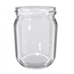Glas-Twist-Off-Gläser, Einmachgläser - fi 82 - 540 ml mit weißen Deckeln - 32 Stk - 