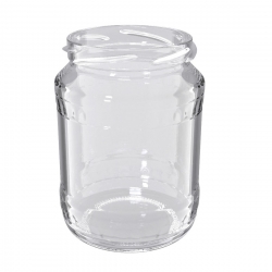 Glass twist-off jars, mason jars - fi 82 - 720 ml with white lids - 8 pcs