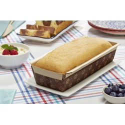 "Plumcake" rectangular paper cake mould - 21.6 x 9 x 3 cm - 5 pcs
