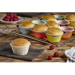 Cupcake and muffin baking frame - for 24 moulds - colour mix - 20 pcs