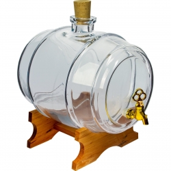 Barrel for liqueurs and other beverages - Sto Lat (Many happy returns!) - transparent - 5 litres