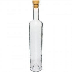 Marina üveg parafával - fehér - 500 ml - 