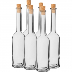 Liqueur bottles with corks - 100 ml - 6 pcs
