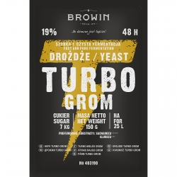 Destilační kvasnice Turbo - Grom (Thunder) 48 h - 120 g - 