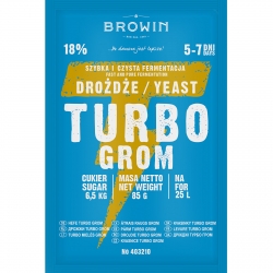 Levure de distillerie Turbo - Grom (Thunder) 5-7 jours - 85 g - 
