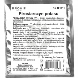 Métabisulfite de potassium - pour stabiliser le moût et le vin - 100 g - 