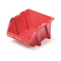 Toolbox, workshop tray Bineer Short - 11.8 x 14.4 cm - red