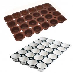 Рамка за печене на кексчета и кифли - за 24 форми - 2 цвята - 10 бр - 