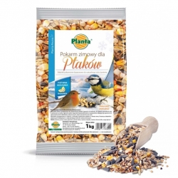 Krmivo pre zimné vtáky - voľné zrná - Planta - 1 kg - 
