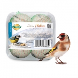 Zimné krmivo pre vtáky - sada veľkých kŕmnych gúľ pre sýkorky - Planta - 4 kusy - 