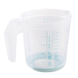 Мерителна чашка с противоплъзгаща се основа - Massimo - 1 литър - върбово зелено - 