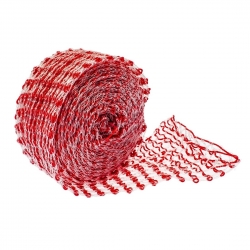 Red de hilo para carne - 22 cm x 4 m - resistente al horno hasta 125 toC, rollo de red para carne - 