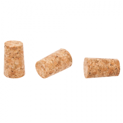 Natural agglomerated conical cork - 25/22 mm - 20 pcs