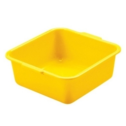 Квадратна посуда - 34 к 34 цм - жута - 
