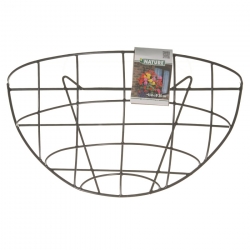 Wire flower hanging basket - wall-mounted - 35 cm