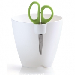 Pot rond à herbes - Limes Uno - 13 cm - Blanc - 