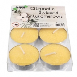 Mini sviečky proti komárom Citronella - 6 kusov - 