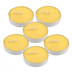 Mini velas anti-mosquito de citronela - 6 peças - 