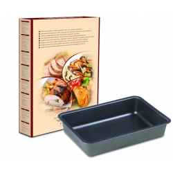 Non-stick baking tray - grey - 34 x 23 cm - ideally suited for baking cakes