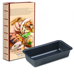 Non-stick baking tin, loaf pan - grey - 31 x 14 cm - for baking pates, fruit cakes and bread