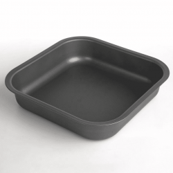 Non-stick baking tray - grey - 26 x 26 cm - ideally suited for baking cakes