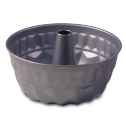 Runde Antihaft-Röhrenpfanne - grau - ø 22 cm - ideal für Engelskuchen - 